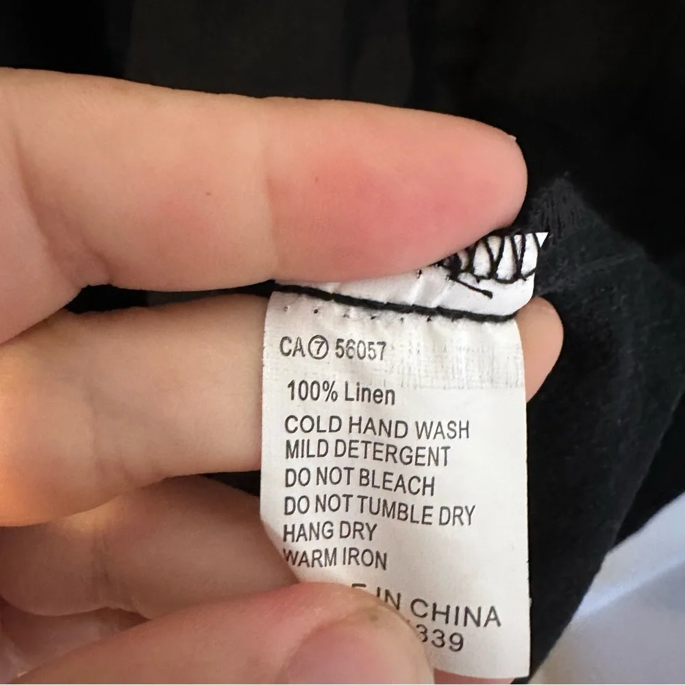 Petal & Pup Priscilla Ruffle Maxi Dress Linen Black Womens XL New - Picture 8 of 9